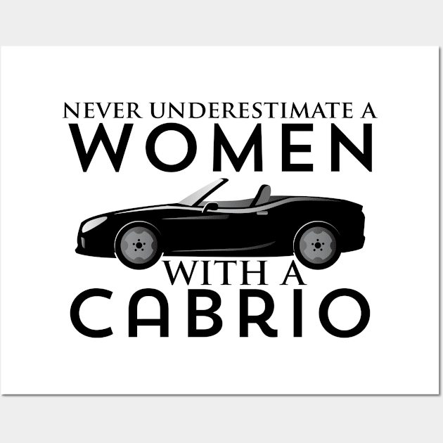 Cabrio Gal Wall Art by Cooldruck